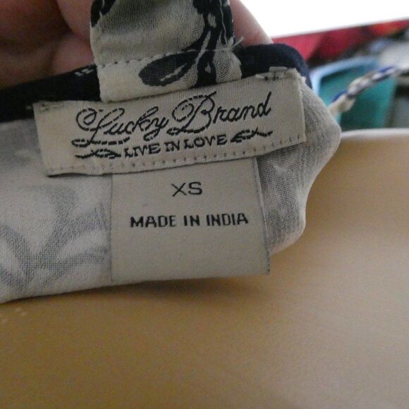 Lucky Brand Floral Embroidered Strap Tank Blouse - Picture 8 of 12